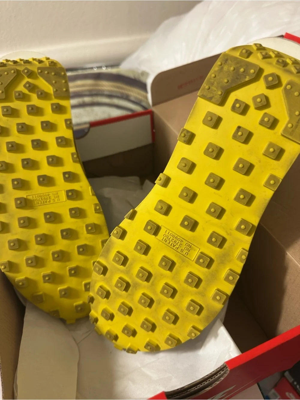 Nike Black, Yellow & White Retro Runner Sneakers - Picture 3 of 4